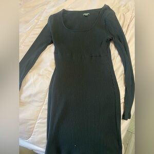 Wild fable black long sleeve sweater midi dress